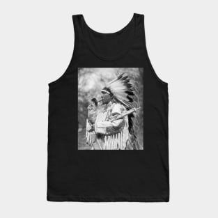 Indian Chief Whirlwind Soldier, 1925. Vintage Photo Tank Top